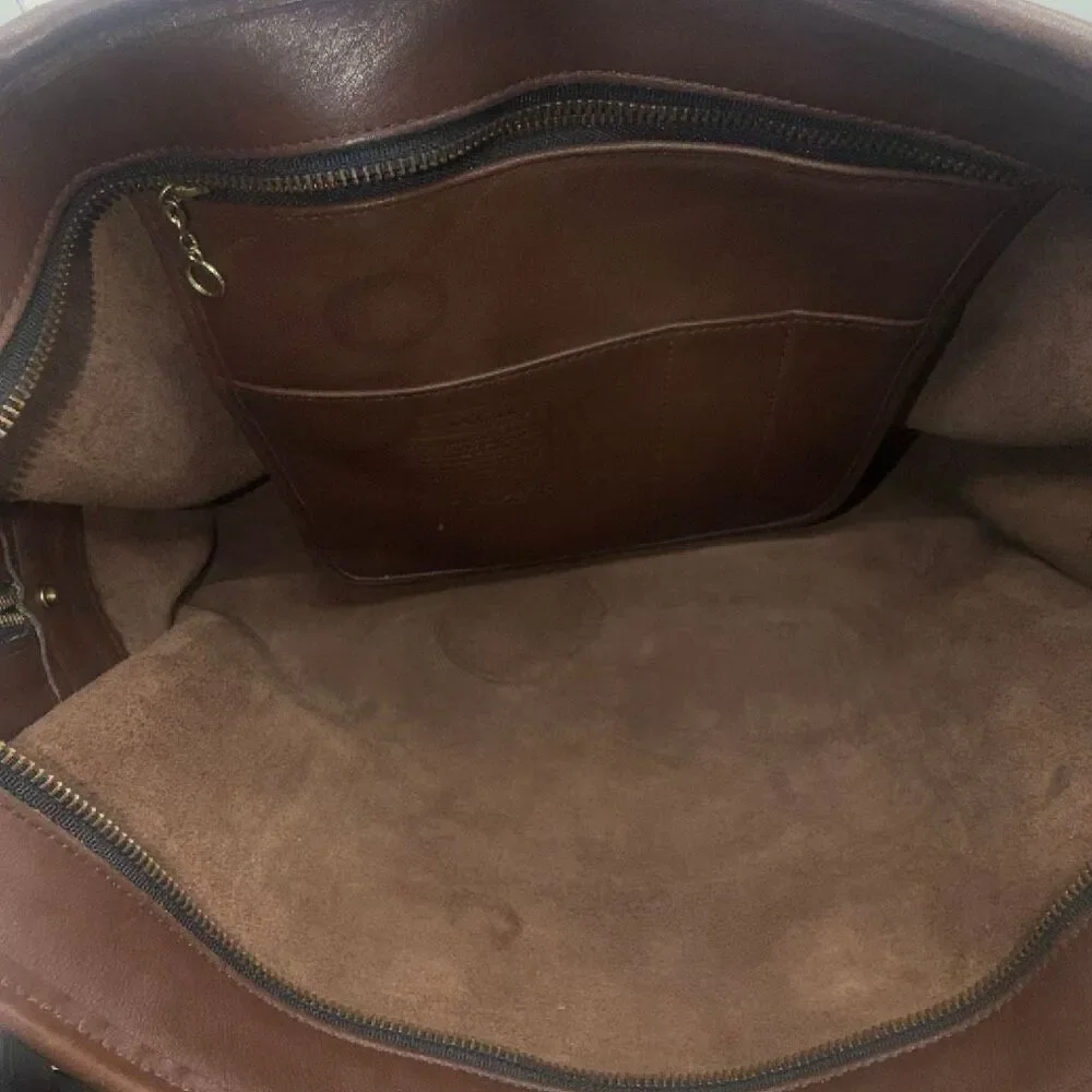 COACH Vibtage 1970s Monroe Glovetanned  Leather Crossbody Briefcase
